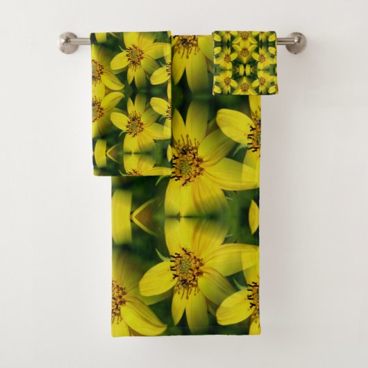 Maximillian Sunflower Abstract Bad Handdoek (Insitu)