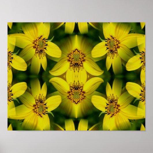 Maximillian Sunflower Abstract Poster (Voorkant)