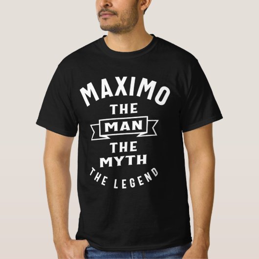 Maximo persoonlijke naam t-shirt (Voorkant)