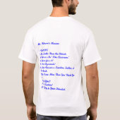 Maxims van de heer Weaver T-shirt (Achterkant)