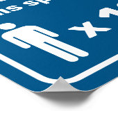 Maximum aantal mensen poster (Hoek)