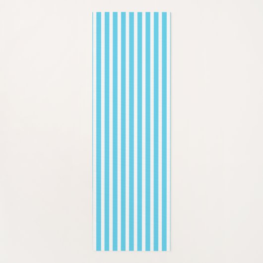 Maximum Blue Vertical Stripped Yoga Mat (Voorkant)