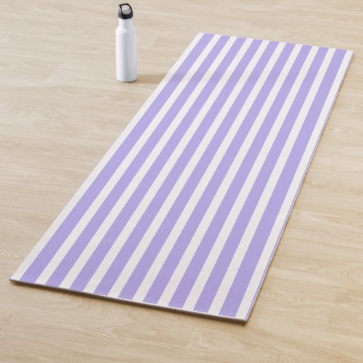 Maximum Blue Vertical Stripped Yoga Mat (In situ)