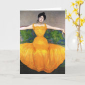 Maximum Dame Kurzweil- in Gele Kleding Kaart (Gele Bloem)