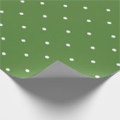 Maximum Green Polka Stippen Inpakpapier (Hoek)