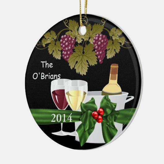 MAXIMUMLOVERS VOOR WIJN VAN 2014 KERAMISCH ORNAMENT (Links)