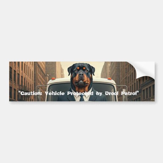Maximus Bumper Drool Patrol Bumpersticker (Voorkant)