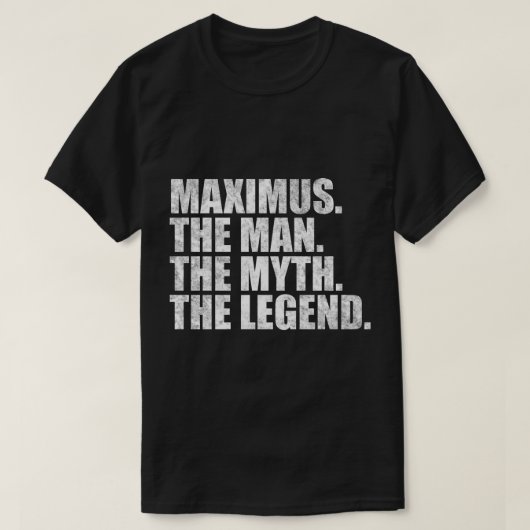 MaximusMaximus Naam Maximus Voornaam T-shirt (Design voorkant)