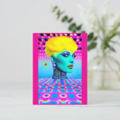 Maxine Headroom Briefkaart (Staand voorkant)