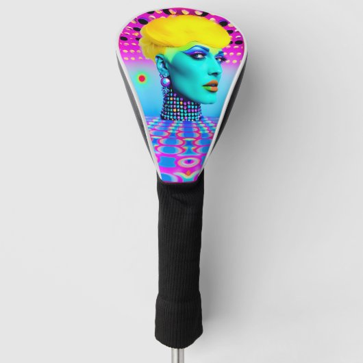 Maxine Headroom Golfheadcover (Voorkant)
