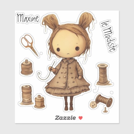 Maxine le Modiste (de Milliner) Set Sticker (Vel)
