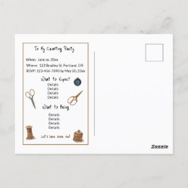Maxine le Modiste Invitation Sjabloon Briefkaart