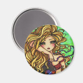 "Maxine" Mermaid Beta Fish Fantasy Fairy Art Magneet (Voorkant / Achterkant)