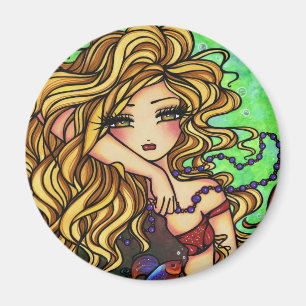 "Maxine" Mermaid Beta Fish Fantasy Fairy Art Magneet