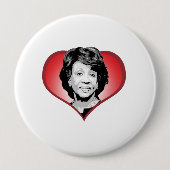 Maxine Waters Heart - Ronde Button 4,0 Cm (Voorkant)
