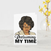 Maxine Waters heeft mijn Time Resist opgeëist Kaart (Gele Bloem)