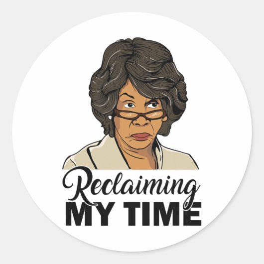 Maxine Waters heeft mijn Time Resist opgeëist Ronde Sticker (Voorkant)