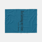 Maxine Waters Reclaiming My Time Funny Litical Quo Fleece Deken (Voorkant (Horizontaal))