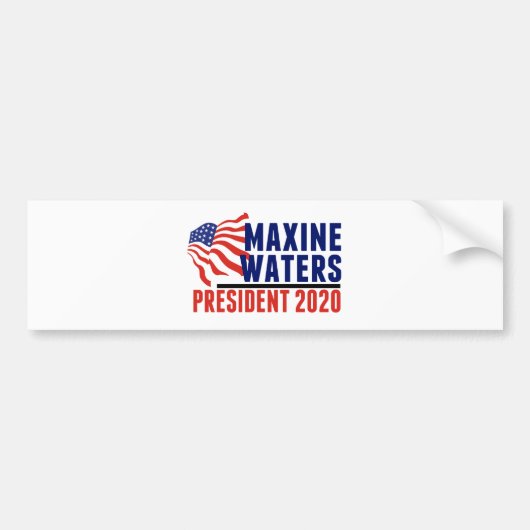 Maxine Waters voor President 2020 Bumpersticker (Voorkant)