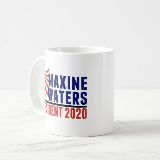 Maxine Waters voor President 2020 Koffiemok (Voorkant links)