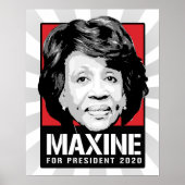 Maxine Waters voor President 2020 - Poster (Voorkant)