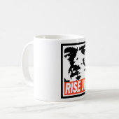MaxKeiser.com "Rise Up"-Mok Koffiemok (Voorkant links)