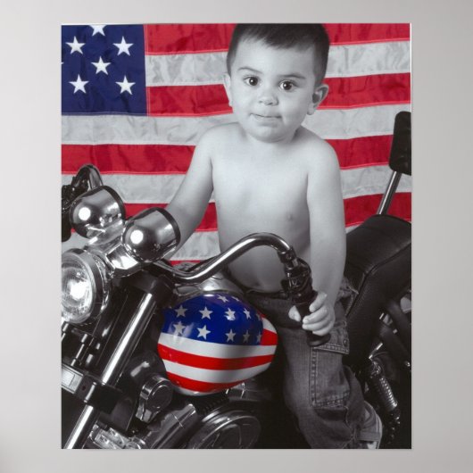 maxonbikewithvlag poster (Voorkant)