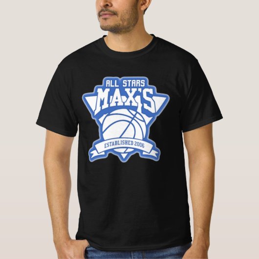 Max's All Stars Logo T-Shirt (zwart) (Voorkant)