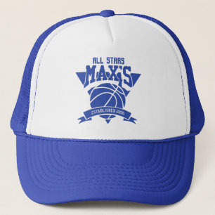 Max's All Stars Logo Trucker Hat (blauw - alt) Pet