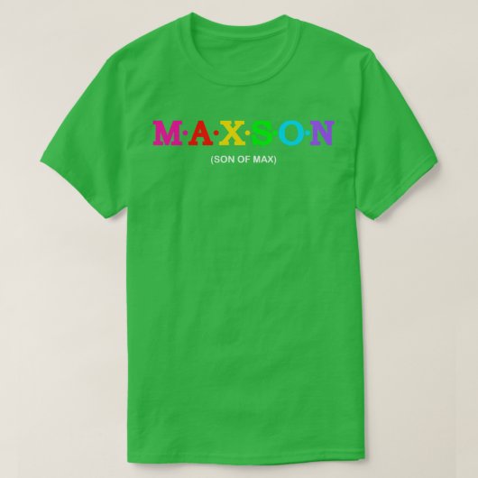 Maxson Zoon van Max T-shirt (Design voorkant)