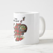 Maxwell Clan Badge & Tartan Map of Scotland Grote Koffiekop (Voorkant rechts)