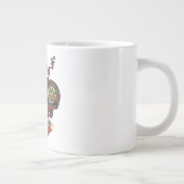 Maxwell Clan Badge & Tartan Map of Scotland Grote Koffiekop (Rechts)