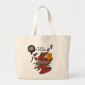 Maxwell Clan Badge & Tartan Map of Scotland Large Grote Tote Bag (Voorkant)