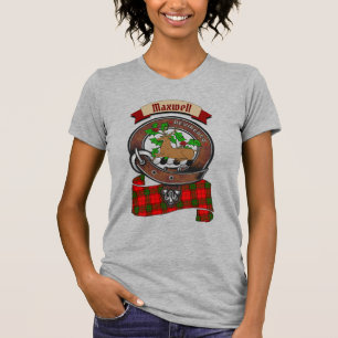 Maxwell Clan Badge & Tartan Persoonlijke Vrouwen T-shirt