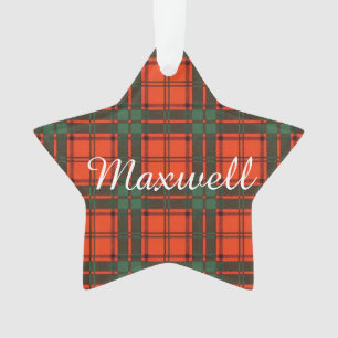 Maxwell clan Pset Scottish tartan Ornament
