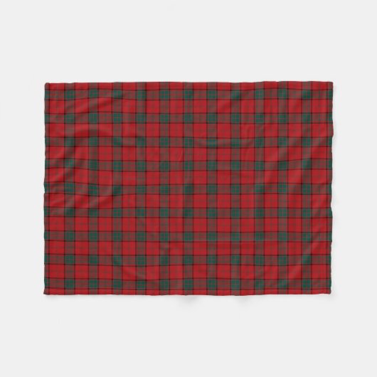 Maxwell Clan Tartan Red Plaid Fleece Deken (Voorkant (Horizontaal))
