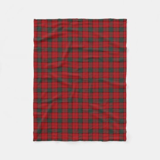 Maxwell Clan Tartan Red Plaid Fleece Deken (Voorkant)