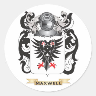 Maxwell Coat of Arms (familiekust) Ronde Sticker