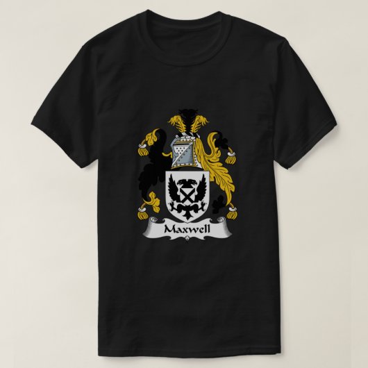 Maxwell Coat of Arms Maxwell Family Crest T-shirt (Design voorkant)