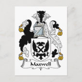 Maxwell Family Crest Briefkaart (Voorkant)