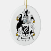 Maxwell Family Crest Keramisch Ornament (Rechts)