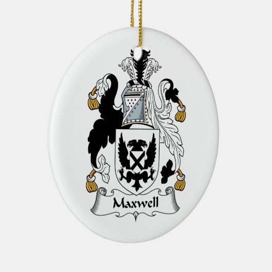 Maxwell Family Crest Keramisch Ornament (Rechts)