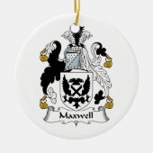 Maxwell Family Crest Keramisch Ornament (Voorkant)