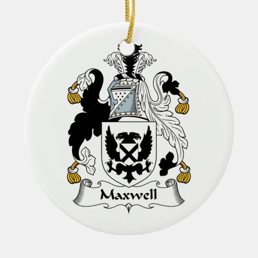 Maxwell Family Crest Keramisch Ornament (Voorkant)