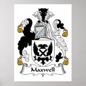 Maxwell Family Crest Poster (Voorkant)