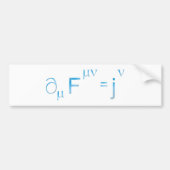 Maxwell Gleichung equation Bumpersticker (Voorkant)