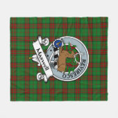 Maxwell Hunting Clan Badge Tartan Pset Fleece Deken (Voorkant (Horizontaal))
