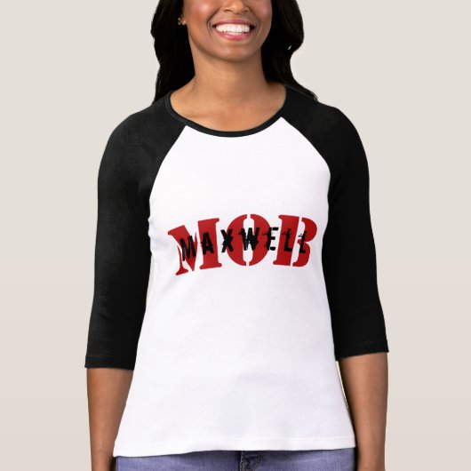 Maxwell MOB 3/4 Sleeve Raglan - wit T-shirt (Voorkant)