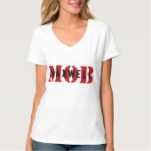 Maxwell MOB White V-Neck T-shirt (Voorkant)