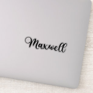 Maxwell naam - handgeschreven kalligrafie sticker